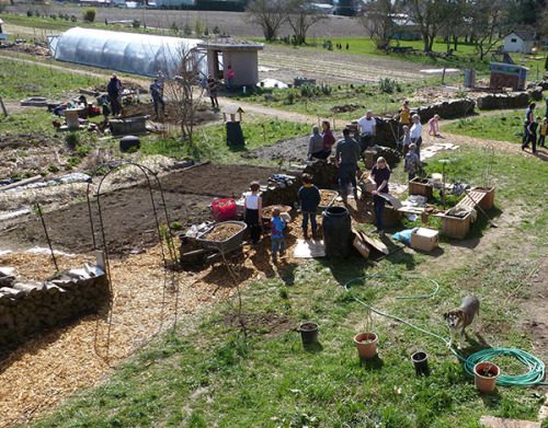 Work Party at the yarrow ecovillage