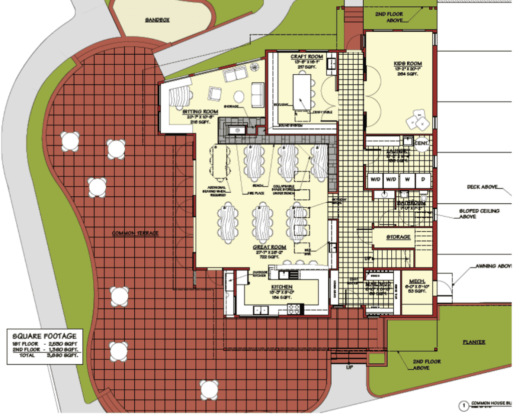 Design of our nearly 3600 square foot common house